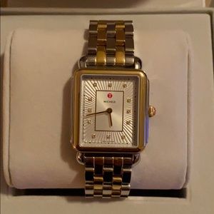 Michele Deco women’s a two tone watch